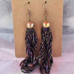 Elegant Multicolor Beaded Earrings
